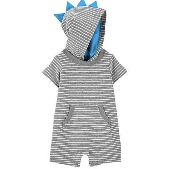 Carter's Other - 3/$30 Carter's NWT Dinosaur Romper with Hoodie